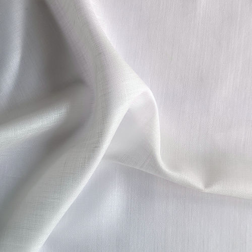 Curtain fabric - WISPER - BISSON BRUNEEL - plain / polyester / washable