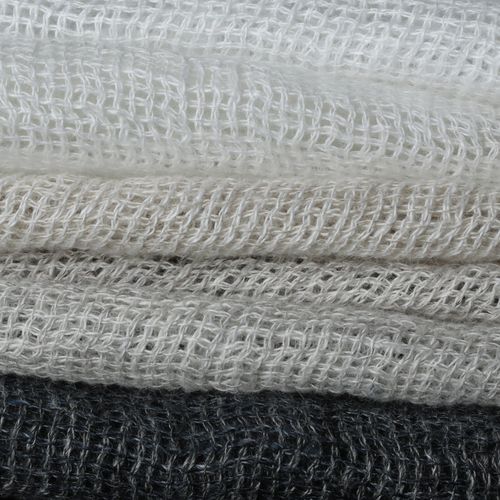Plain sheer curtain fabric - Ibiza 0001 - BISSON BRUNEEL - linen / washable / weave