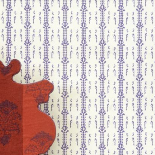 Contemporary wallpaper - APECAR - C&C MILANO - fabric / patterned / white