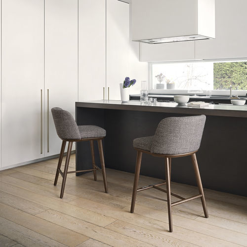 Contemporary bar chair - foyer - calligaris - indoor / fabric / ash base