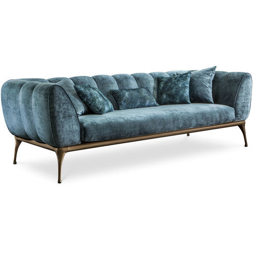 Contemporary sofa - ISEO - CANTORI - fabric / synthetic leather / velvet