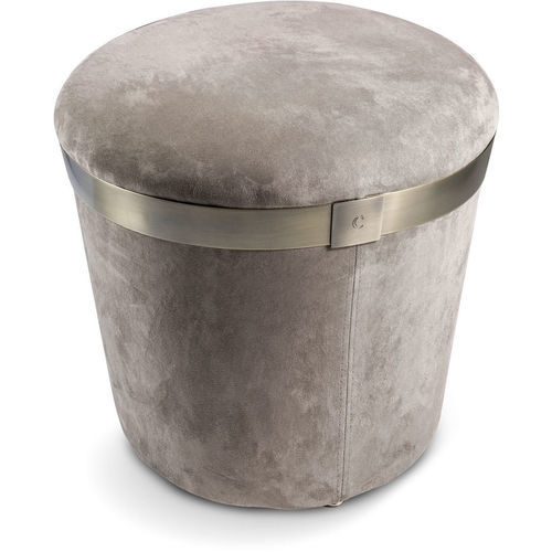 Contemporary pouf - PORTOFINO - CANTORI - metal / rubber / wooden
