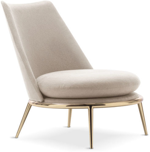 Traditional armchair - AURORA - CANTORI - velvet / Trevira CS® / leather