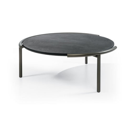Contemporary coffee table - CLOUD - CANTORI - metal / glass / metal base