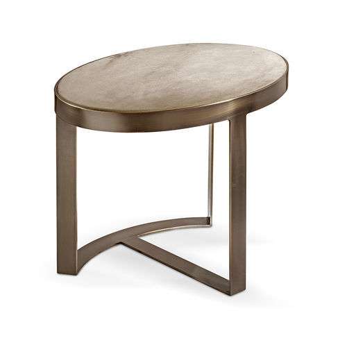 Contemporary coffee table - VENEZIA - CANTORI - iron / metal base / oval