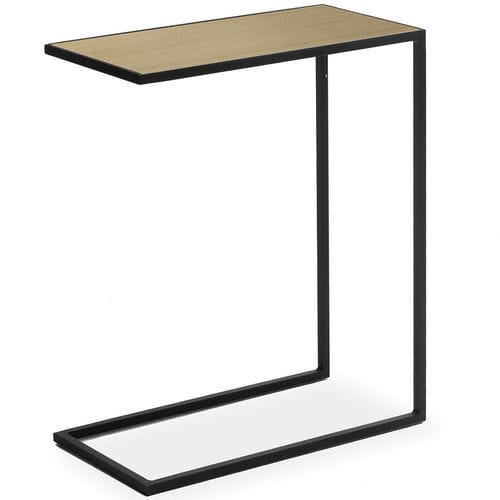 Contemporary side table - NARCISO - CANTORI - metal / glass / flat