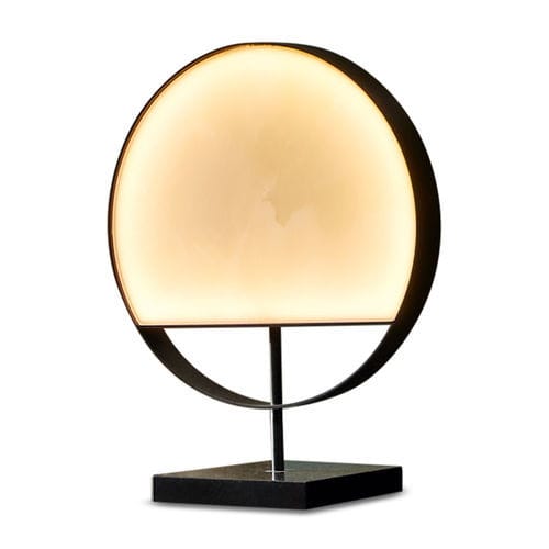 Table lamp - LUNA - CANTORI - metal / glass / onyx