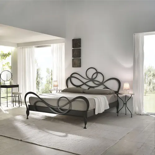 Double Bed J Adore Cantori New Baroque Design With Headboard Wrought Iron Double Bed J Adore Cantori New, Wrought Iron King Single Bed Frame