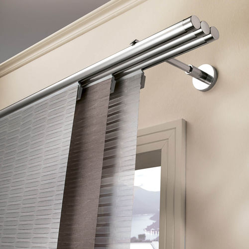 Aluminum curtain rod - DARIA - CASA VALENTINA - wall-mounted / window