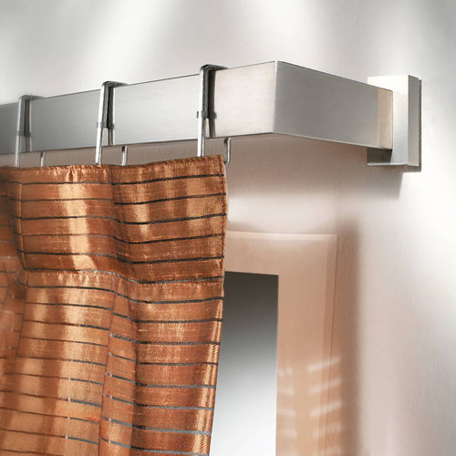 Stainless steel curtain rod - BRENDA - CASA VALENTINA - wall-mounted / window