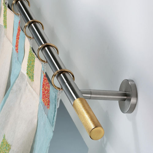 Stainless steel curtain rod - AFEF - CASA VALENTINA - wall-mounted / window