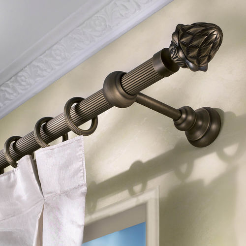 Brass curtain rod - ORNELLA   - CASA VALENTINA - wall-mounted / window