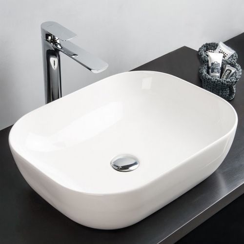 Countertop washbasin - JO - Ceramica Althea - ceramic / rectangular / without hole