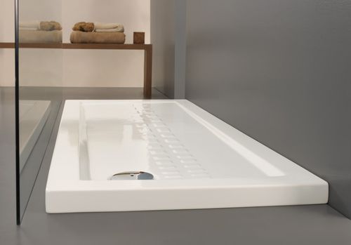 Rectangular shower tray - ITO - Ceramica Althea - raised / commercial / home
