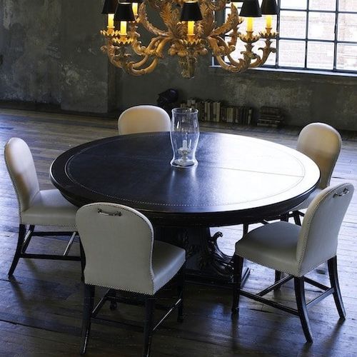 Classic dining table - CHELINI - wooden / wooden base / round