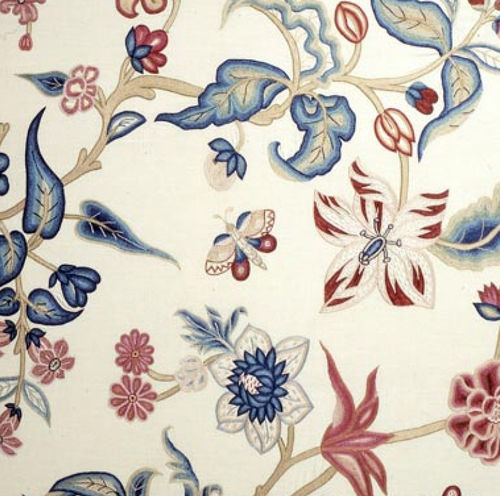 Upholstery fabric - LILIES,MAGNOLIA & CHRYSANTHEMUMS - CHELSEA TEXTILES - floral pattern / cotton / linen