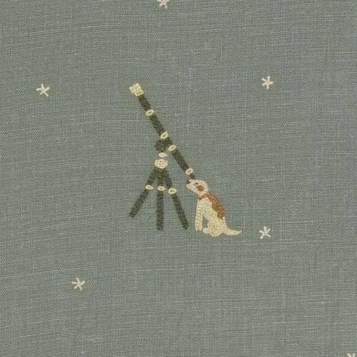 Upholstery fabric - MOONDOG - CHELSEA TEXTILES - patterned / linen / embroidered