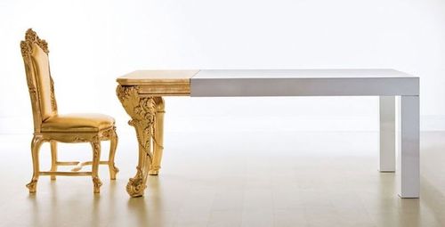 New Baroque design dining table - IL CAPO CR/3985 - CREAZIONI - lacquered wood / rectangular / home