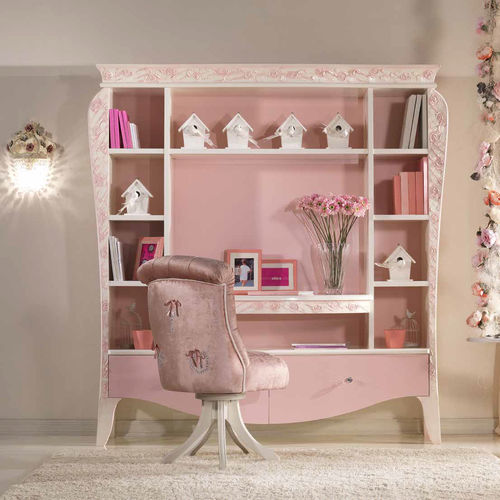Free-standing bookcase - ABBEY - DANIELA LUCATO complementi d'arredo - classic / wooden / girl's
