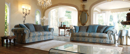 Traditional sofa - JOSEPH  - DANTI di Danti Stefano e C. - fabric / with removable cover / beige
