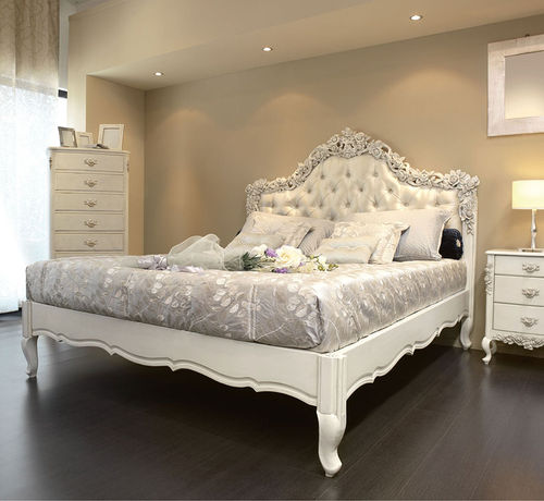 Double bed - ROSES - DANTI di Danti Stefano e C. - classic / with upholstered headboard / fabric