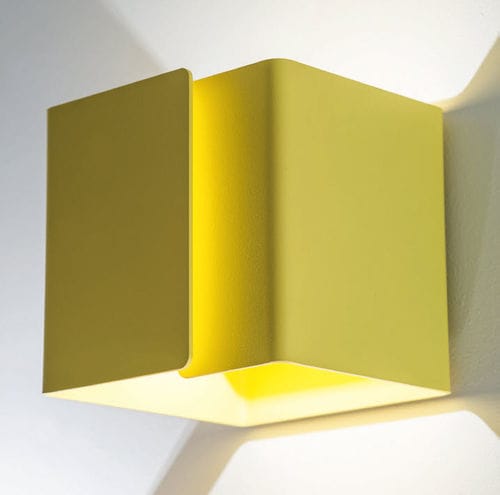 Contemporary wall light - DING - DARK AT NIGHT NV - indoor / metal / square