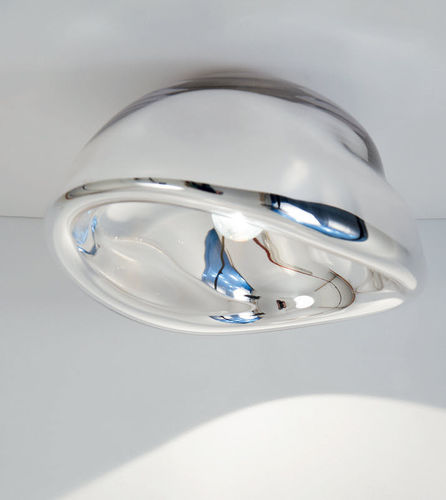 Contemporary ceiling light - AUSUM - DARK AT NIGHT NV - glass / steel / LED