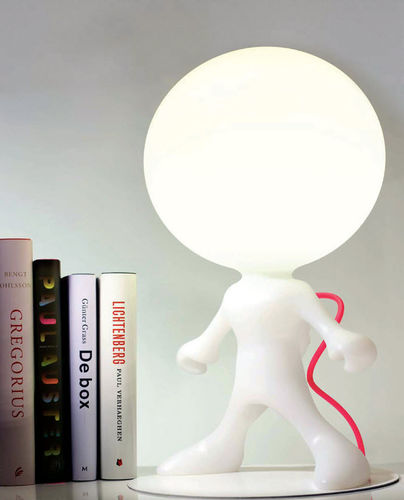 Table lamp - SPACEWALKER JUNIOR - DARK AT NIGHT NV - polyethylene / metal / original design