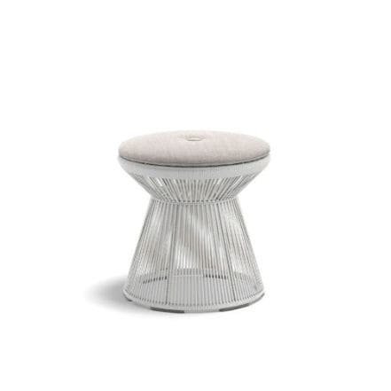 Contemporary footrest - CIRQL NU - DEDON GmbH - fabric / aluminum / synthetic fiber