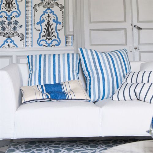 Upholstery fabric - BRERA RIGATO  - DESIGNERS GUILD - for curtain / striped / linen