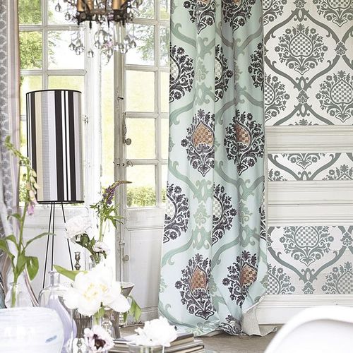 Upholstery fabric - AMALIENBORG - DESIGNERS GUILD - for curtain / floral pattern / cotton