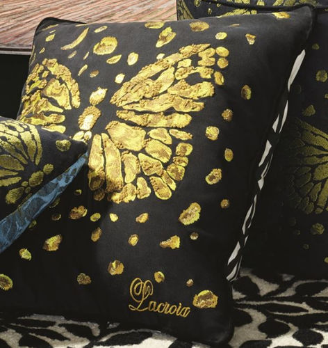 Square cushion - LE MESSAGER IRIS - DESIGNERS GUILD - animal motif / cotton / white