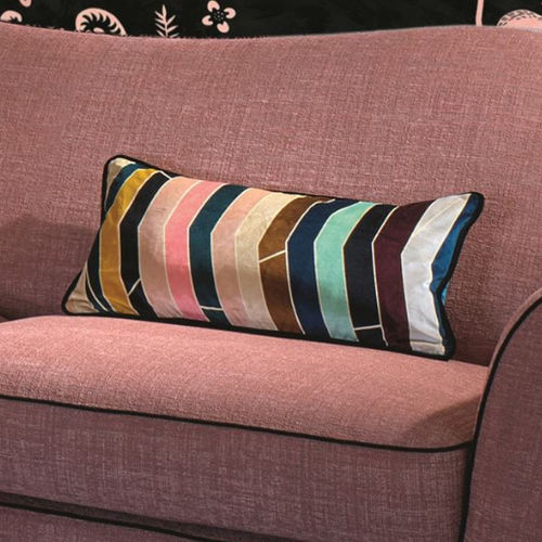 Rectangular cushion - PIETRA DURA - DESIGNERS GUILD - striped / cotton / multi-color