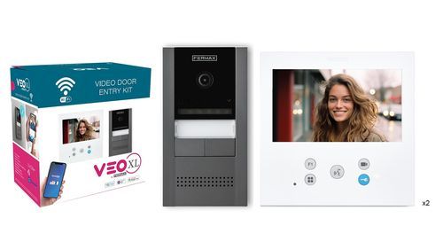 Metal video intercom system - CORA VEO-XL DUOX PLUS  - FERMAX ELECTRÓNICA - for commercial buildings / residential / surface-mount