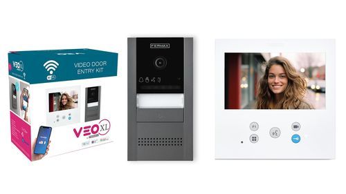 Metal video door intercom - CORA VEO-XL - FERMAX ELECTRÓNICA - surface-mount / with camera / with screen