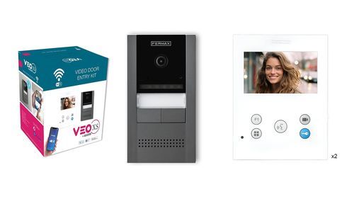 Metal video intercom system - CORA VEO-XS - FERMAX ELECTRÓNICA - non-residential / for collective housing / surface-mount