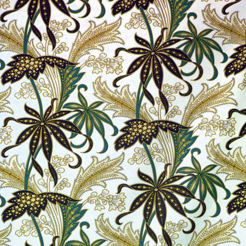 Upholstery fabric - LOUISIANNE - EDMOND PETIT - for curtain / nature pattern / floral pattern