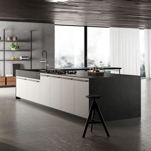 Contemporary kitchen - E1  - EFFETI INDUSTRIE - aluminum / Fenix NTM® / laminate