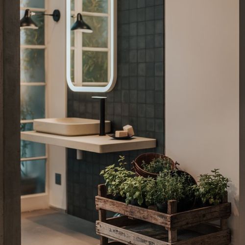 Concrete vanity top - PETRA - AGAPE - custom