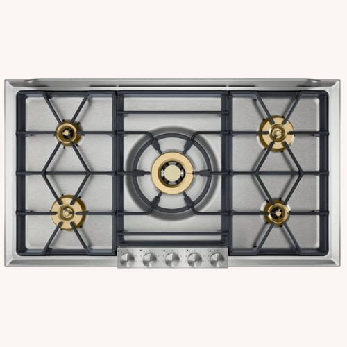 Gas cooktop - VG295150F - GAGGENAU - 5 burner / with knobs / with front controls
