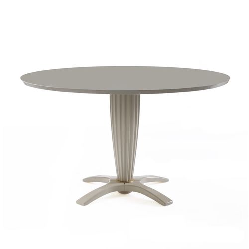 Contemporary dining table - MILANO : ORLANDO ORL 18G - GALIMBERTI NINO - solid wood / lacquered wood / round