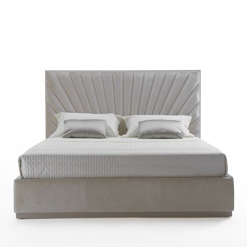 Double bed - PARIS : ELLIOT ELD 51A - GALIMBERTI NINO - contemporary / upholstered / with headboard