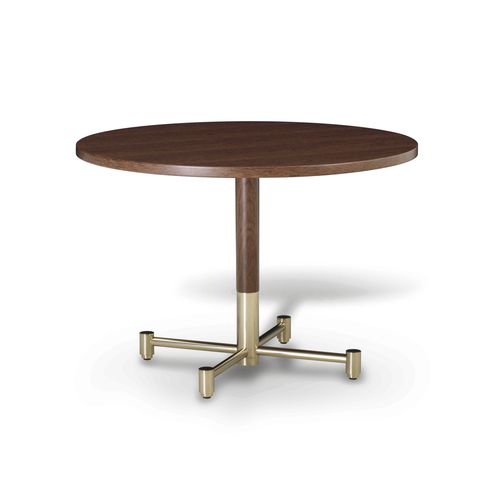 Contemporary coffee table - ARGO ARG 23A - GALIMBERTI NINO - wooden / metal base / round