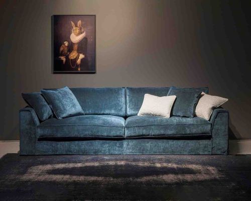 Design sofa - MAYFAIR - VILLEVENETE BY GATTI - fabric / with armrests / with removable cushion