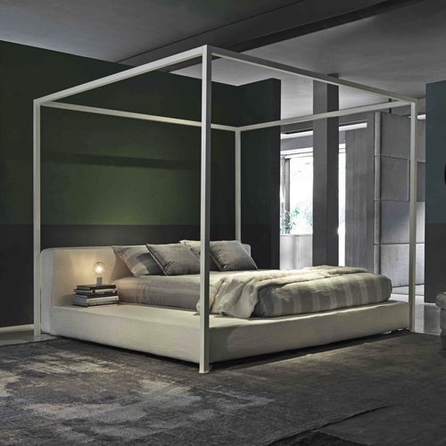 Canopy bed - EAST END - VILLEVENETE BY GATTI - double / design / upholstered