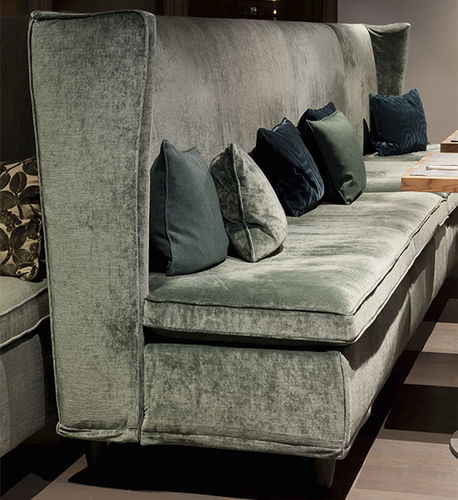 Design upholstered bench - EXCELSIOR - VILLEVENETE BY GATTI - fabric / leather / wooden