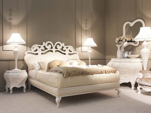 Double bed - SUITE - GIUSTI PORTOS - New Baroque design / leather