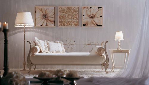 Single bed - SICHE SOFA - GIUSTI PORTOS - traditional / wrought iron