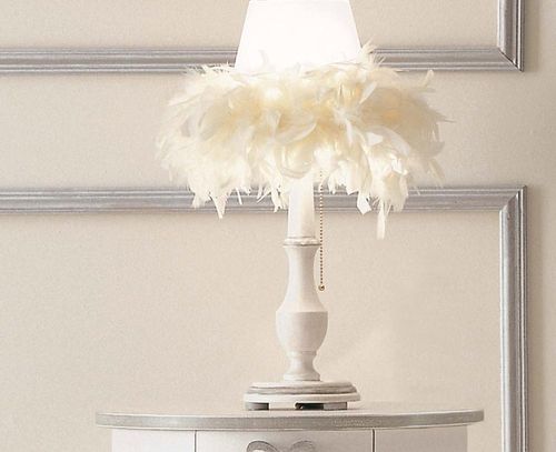 Bedside table lamp - RINA - GIUSTI PORTOS - feather / traditional / corded