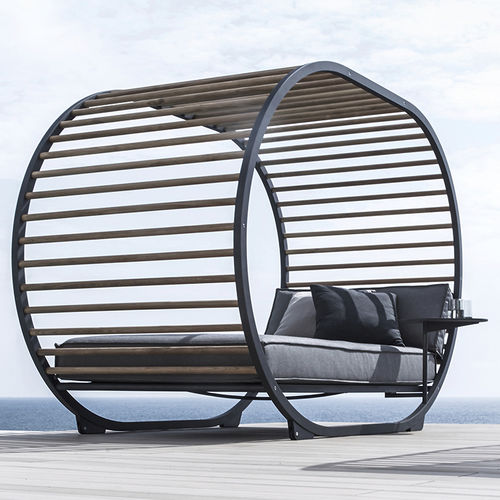 Canopy garden bed - CRADLE - GLOSTER - double / contemporary / fabric